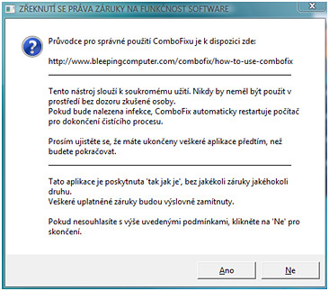 Obrázek 2 - Zřeknutí se práva záruky za funkčnost software Obrázek 2 - Zřeknutí se práva záruky za funkčnost software