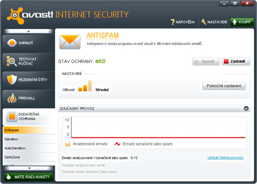 avast internet security 6 - antispam