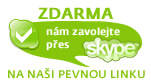 po kliknutí budete spojeni pomocí SKYPE- kontakt slouží jen pro hovory