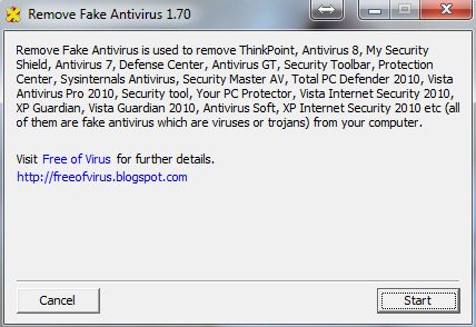 Remove Fake Antivirus