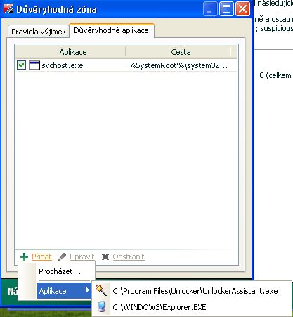 Kaspersky vyjimky