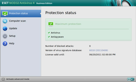 ESET NOD32 Antivirus 4 Business Edition pro Linux Desktop