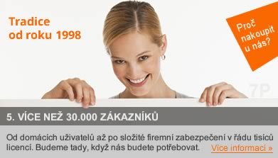 Od domácích uživatelů až po složité firemní zabezpečení v řádu tisíců licencí. Působíme na českém trhu od roku 1998, budeme zde, když nás budete potřebovat.