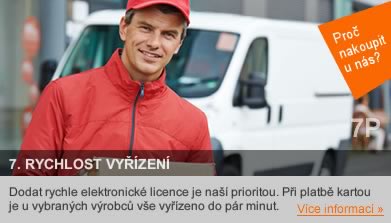 Dodat rychle elektronické licence je naší prioritou. Při platbě kartou je u vybraných výrobců (např. ESET) vše vyřízeno do pár minut.