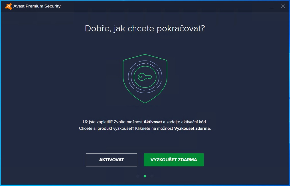 Avast Premium - aktivace