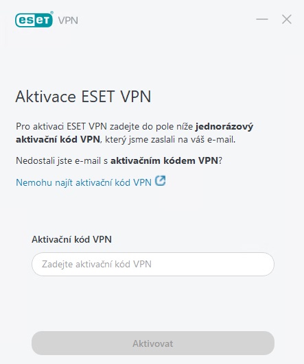 Eset - Aktivace VPN