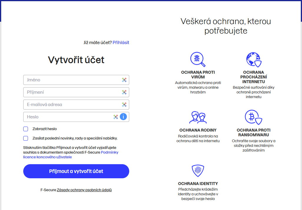 registrace