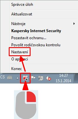 KIS2014 - do Nastavení z ikony