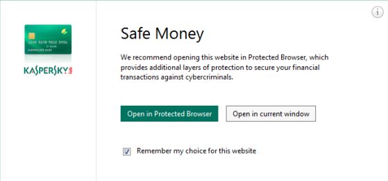 Kaspersky Safe Money