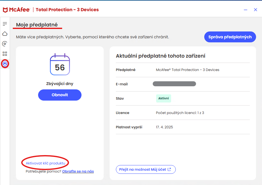 mcafee-obnova_moznost_obnovy_z_aplikace
