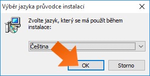 Sticky Password - Výběr jazyka